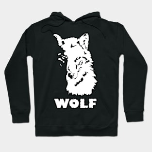 White wolf Hoodie